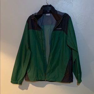 Green Columbia Windbreaker